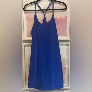 Outdoor voices exercise dress in “OV Blue”